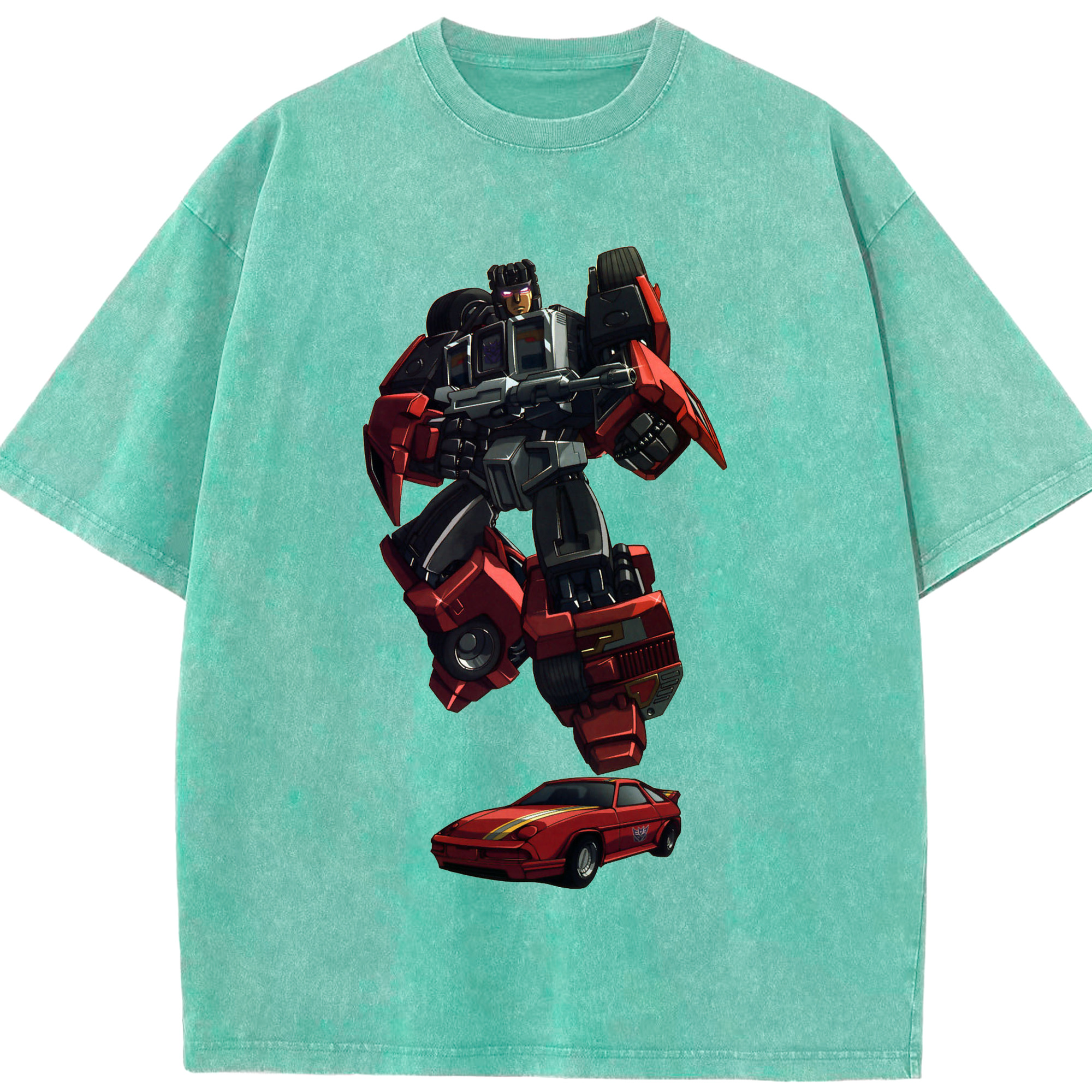 （画像用）  綿100% ヴィンテージ風 半袖Tシャツ（フロントプリント）